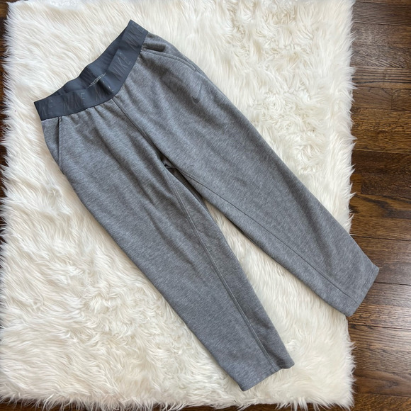 Nike Pants - Nike Dri Fit Womens Sweatpants Gray Heathered Mid Rise Pockets Pull Ons S